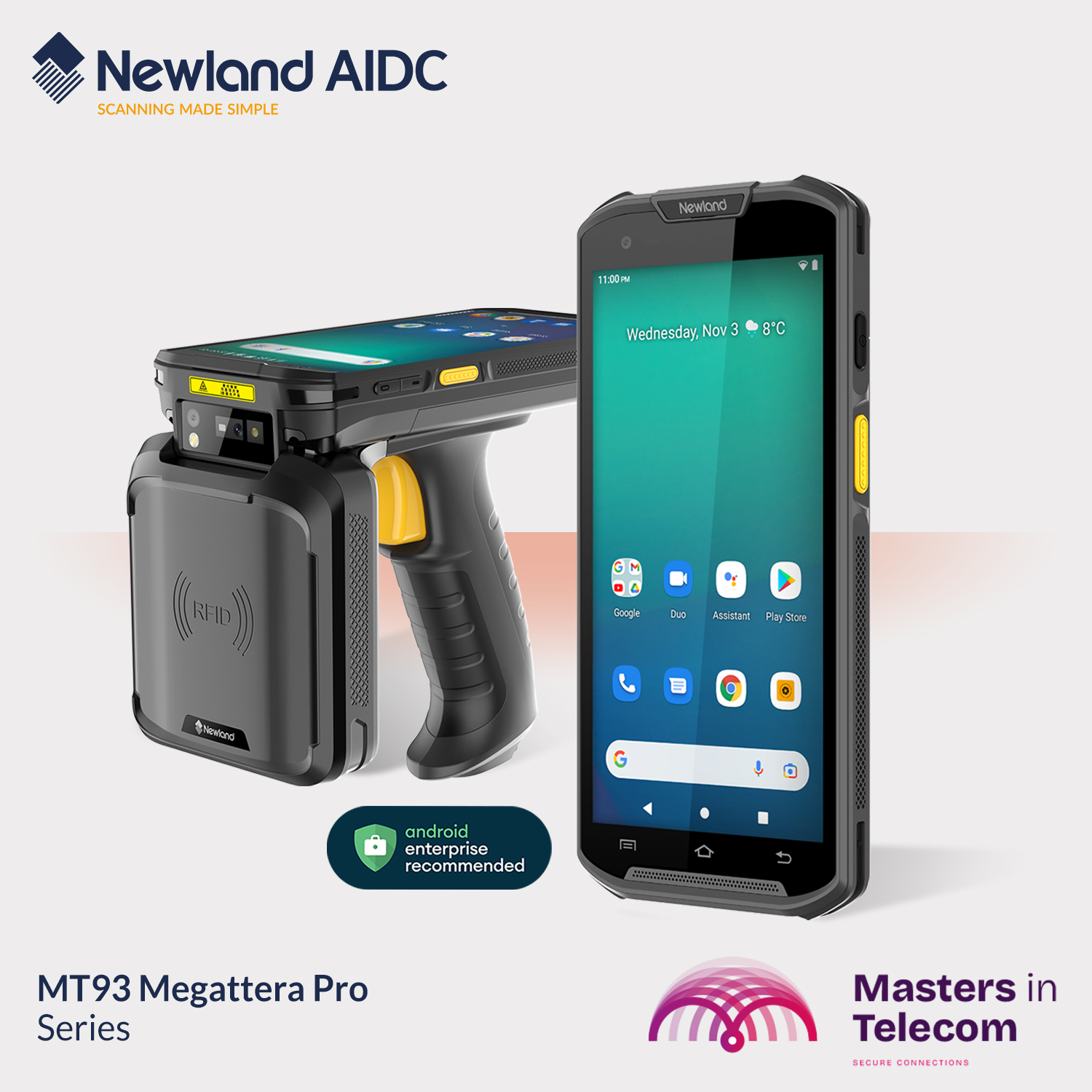 Newland mobiele computer en handscanner