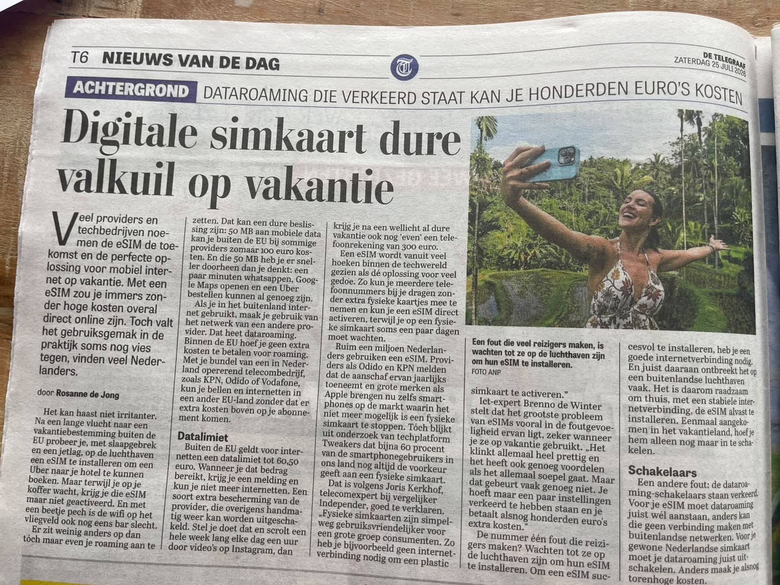 eSIM op vakantie: voorkom verrassingen op je telefoonrekening