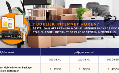 Tijdelijk mobiel internet